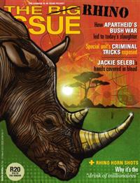 <i>The Big Issue</i> covers the rhino poaching crisis in its latest issue
