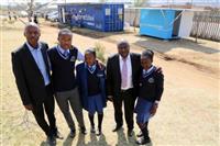 Phomolong Secondary School receives a Samsung solar powered generator