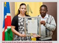 Alliance Media Namibia honoured at <i>The PMR Awards</i>