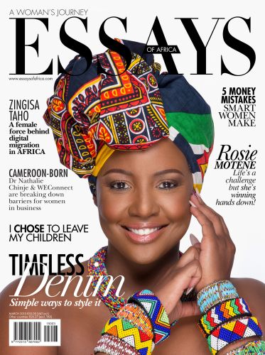 Rosie Motene graces the March cover of <i>Essays Of Africa</i>
