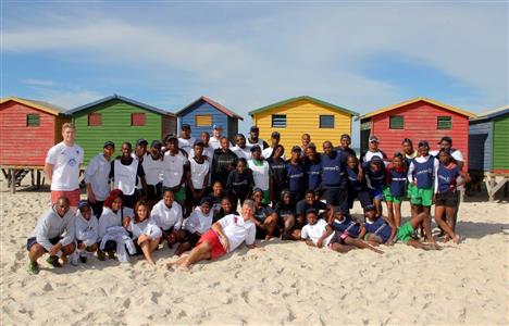 The Laureus Sport for Good Foundation celebrates Freedom Day at Muizenberg beach