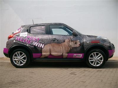 Graffiti revs up awareness of First Car Rental’s campaign for The Rhino Orphange