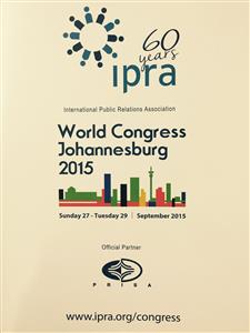 IPRA 2015 World Congress to be held in SA