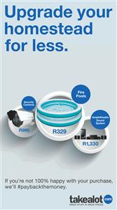 Upgrade your homestead for less with <i>takealot.com</i>