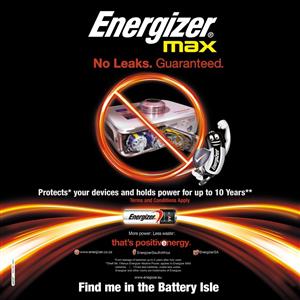 Energizer Max offers a no-leak guarantee