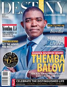 <i>Destiny Man’s</i> July issue features Themba Baloyi on its cover