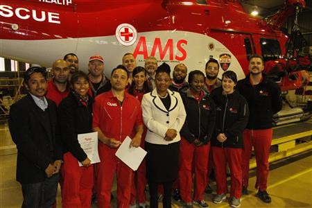 S.A Red Cross Air Mercy congratulate six graduates