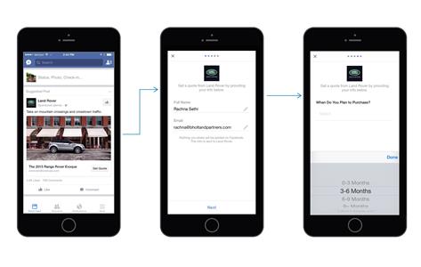 <i>Facebook</i> launches lead ads
