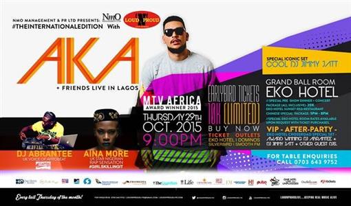 AKA and friends to headline the LoudNProudLive Series in Lagos