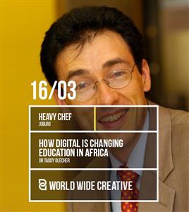 Dr. Taddy Blecher to talk digital education at Heavy Chef